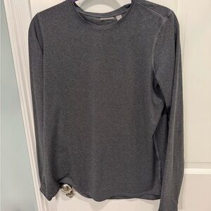 Zella Charcoal Heather Long Sleeve Top